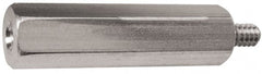 Electro Hardware - #6-32, 3" OAL, 1/4" Across Flats, Stainless Steel Male/Female Hex Circuit Board Standoff - Exact Tool & Supply