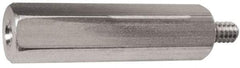 Electro Hardware - M2.5x0.45, 25.97mm OAL, 4.5mm Across Flats, Stainless Steel Hex Male/Female Circuit Board Standoffs - 4.8mm Thread Depth, 22mm Body Length, Uncoated - Exact Tool & Supply