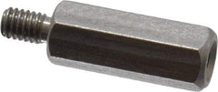 Electro Hardware - M2.5x0.45, 15.97mm OAL, 4.5mm Across Flats, Stainless Steel Hex Male/Female Circuit Board Standoffs - 4.8mm Thread Depth, 12mm Body Length, Uncoated - Exact Tool & Supply