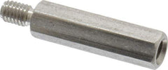 Electro Hardware - M3x0.50, 21.76mm OAL, 4.5mm Across Flats, Stainless Steel Hex Male/Female Circuit Board Standoffs - 6.4mm Thread Depth, 17mm Body Length, Uncoated - Exact Tool & Supply