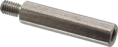 Electro Hardware - M3x0.50, 24.76mm OAL, 4.5mm Across Flats, Stainless Steel Hex Male/Female Circuit Board Standoffs - 6.4mm Thread Depth, 20mm Body Length, Uncoated - Exact Tool & Supply