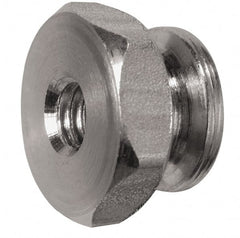 Electro Hardware - #8-32 UNC Thread, Uncoated, Grade 303 Stainless Steel Hex Thumb Nut - Exact Tool & Supply