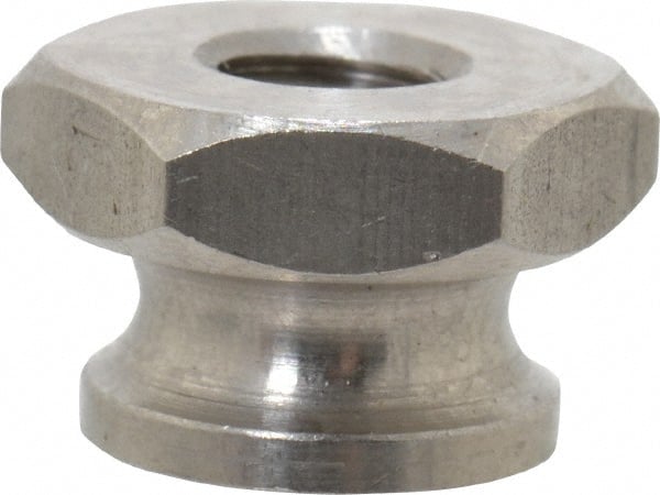 Electro Hardware - 1/4-20" UNC Thread, Uncoated, Grade 303 Stainless Steel Hex Thumb Nut - Exact Tool & Supply
