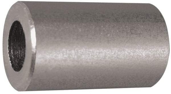 Electro Hardware - 3.2 to 3.6mm ID x 6mm OD, M3 Screw, Grade 303 Stainless Steel Female Unthreaded Circuit Board Spacer - Round Body, Uncoated, 21mm OAL - Exact Tool & Supply