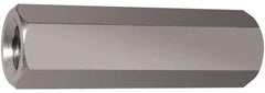 Electro Hardware - M3x0.50, 21mm OAL, 4.5mm Across Flats, Stainless Steel Hex Partially Threaded Female Circuit Board Standoffs - 6.4mm Thread Depth, 21mm Body Length, Uncoated - Exact Tool & Supply