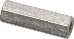 Electro Hardware - M4x0.70, 19mm OAL, 6mm Across Flats, Stainless Steel Hex Fully Threaded Female Circuit Board Standoffs - 19mm Thread Depth, 19mm Body Length, Uncoated - Exact Tool & Supply