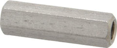 Electro Hardware - M4x0.70, 22mm OAL, 6mm Across Flats, Stainless Steel Hex Partially Threaded Female Circuit Board Standoffs - 22mm Thread Depth, 22mm Body Length, Uncoated - Exact Tool & Supply