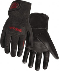 Steiner - Size L Unlined Kidskin Welding Glove - 9" OAL, Hook & Loop Cuff, For TIG - Exact Tool & Supply