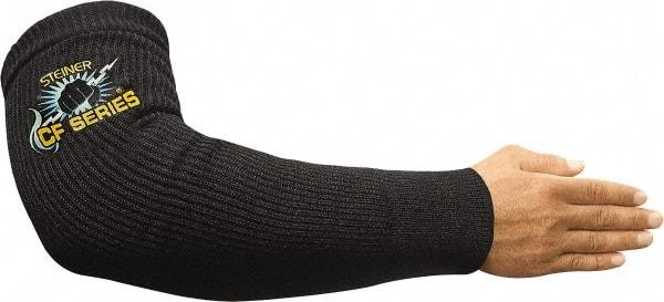 Steiner - Size Universal, Black Carbon Fiber Knit Welding Sleeve - 18" Long Sleeve - Exact Tool & Supply