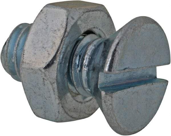 Value Collection - 5/16-18 UNC, 3/4" OAL Slotted Drive Machine Screw - Flat Head, Grade 2 Steel, Zinc-Plated Finish, Without Washer - Exact Tool & Supply