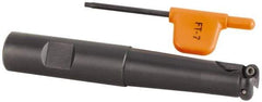 Kennametal - 15.88mm Cutting Diam, 5/8" Shank Diam, 5/8" Max Depth of Cut, Straight Shank Indexable Copy End Mill - 2 Inserts, RD.X 07.. Insert, KDM Toolholder, Through Coolant - Exact Tool & Supply