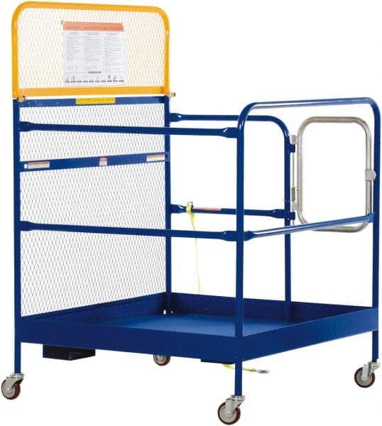 Vestil - 60" Platform - Forklift Work Platform, 1,000 Lb Capacity, 60" Platform Height, 48" Base Width x 48" Base Depth - Exact Tool & Supply