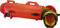 Allegro - 831 CFM, Electrical AC Axial Blower Kit - 8 Inch Inlet/Outlet, 0.33 HP, 115 Max Voltage Rating - Exact Tool & Supply