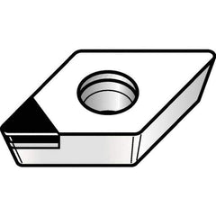Kennametal - DPGW21.50.5 F Grade KD1400 Polycrystalline Diamond (PCD) Turning Insert - 55° Diamond, 1/4" Inscr Circle, 3/32" Thick, 0.0079" Corner Radius - Exact Tool & Supply