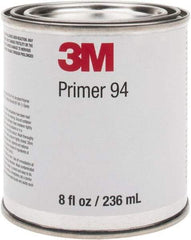 3M - 236.5 mL, Light Yellow Adhesive Primer - For Use with 3M Tapes - Exact Tool & Supply