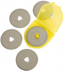 Olfa - 5 Piece Tool Steel Rotary Blade - 45mm OAL - Exact Tool & Supply
