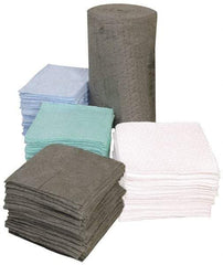 PRO-SAFE - 33 Gal Capacity per Package, Oil Only Pad - 19" Long x 17" Wide, White, Polypropylene - Exact Tool & Supply