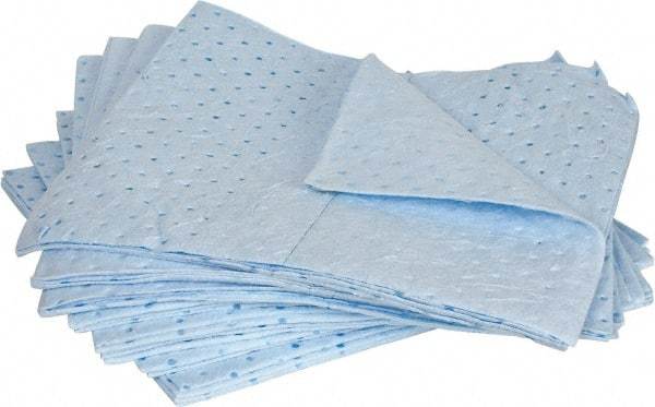 PRO-SAFE - 30 Gal Capacity per Package, Oil Only Pad - 17" Long x 15" Wide, Blue, Polypropylene - Exact Tool & Supply
