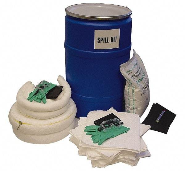 PRO-SAFE - Universal & Universal/Chemical Spill Kit - 55 Gal Polypropylene Drum - Exact Tool & Supply
