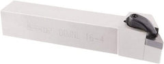 Iscar - DDJN, Left Hand Cut, 7° Lead Angle, 1" Shank Height x 1" Shank Width, Negative Rake Indexable Turning Toolholder - 6" OAL, DNMG Insert Compatibility, Series R-Clamp - Exact Tool & Supply