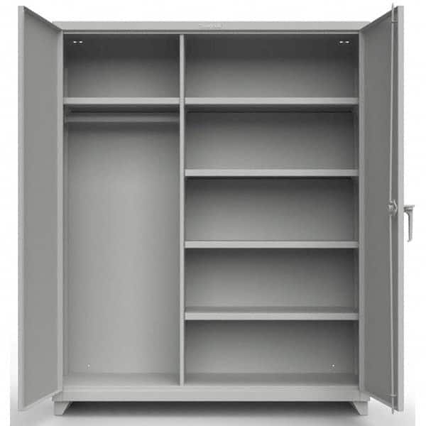 Strong Hold - Storage Cabinets Type: Wardrobe Width (Inch): 60 - Exact Tool & Supply