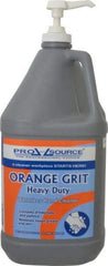 PRO-SOURCE - 1 Gal Pump Bottle Liquid Hand Cleaner - Orange (Color), Citrus Scent - Exact Tool & Supply