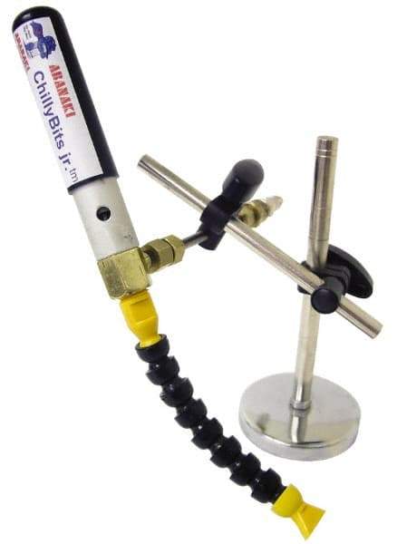 Abanaki - Cold Air Coolant System - 3/8" Hose Inside Diam, Includes Air Line Filter, Air Line Hose, Magnetic Base Assembly - Exact Tool & Supply