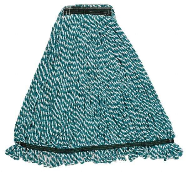 Rubbermaid - Green Head Band, Medium Microfiber Mop Pad - Exact Tool & Supply