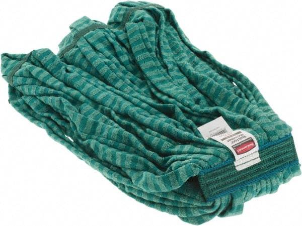 Rubbermaid - Green Head Band, Large Microfiber Mop Pad - Exact Tool & Supply