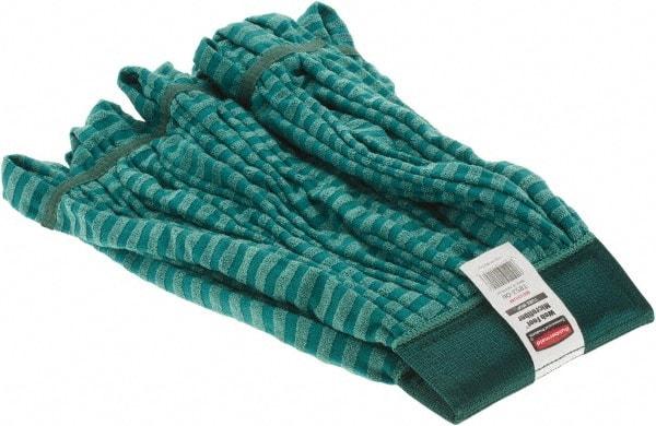 Rubbermaid - Green Head Band, Medium Microfiber Mop Pad - Exact Tool & Supply