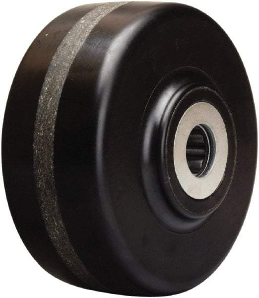 Hamilton - 6 Inch Diameter x 2-1/2 Inch Wide, Phenolic Caster Wheel - 1,800 Lb. Capacity, 3-1/4 Inch Hub Length, 3/4 Inch Axle Diameter, Tapered Roller Bearing - Exact Tool & Supply