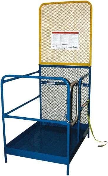 Vestil - 89" Platform - Forklift Work Platform, 1,000 Lb Capacity, 89-5/8" Platform Height, 36" Base Width x 36" Base Depth - Exact Tool & Supply