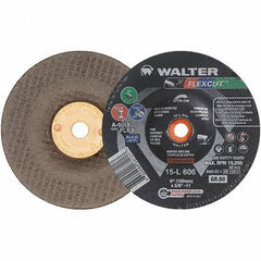WALTER Surface Technologies - 7" Diam x 7/8" Hole, 60 Grit Surface Grinding Wheel - Aluminum Oxide, Medium Grade, 8,600 Max RPM - Exact Tool & Supply