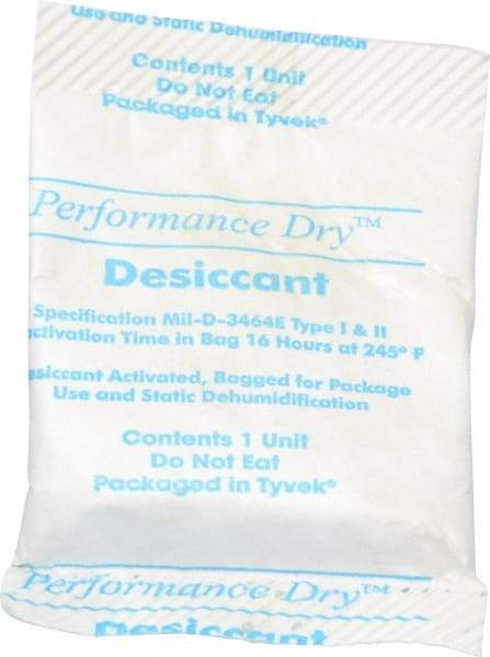 Made in USA - 1 Ounce Desiccant Packet - Silica Gel - Exact Tool & Supply