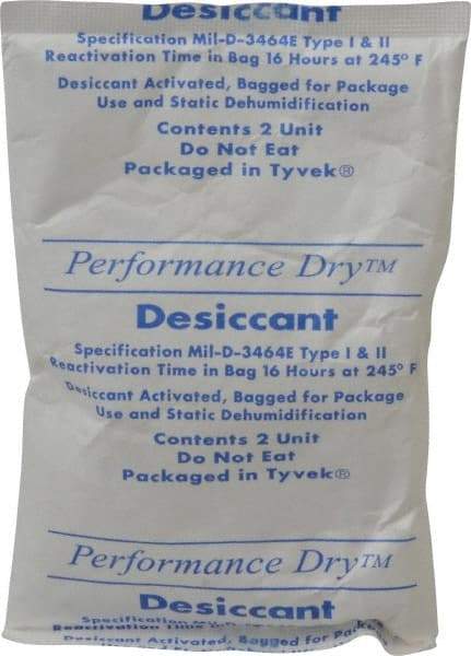 Made in USA - 2 Ounce Desiccant Packet - Silica Gel - Exact Tool & Supply