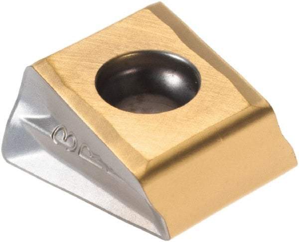 Iscar - T490 LNMT1306 PNTR Grade IC330 Carbide Milling Insert - TiCN/TiN Finish, 0.514" Thick, 0.79mm Corner Radius - Exact Tool & Supply