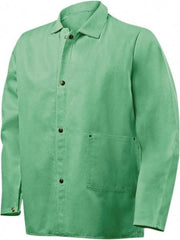 Steiner - Size 3XL Flame Resistant/Retardant Jacket - Green, Cotton, Snaps Closure, 56 to 58" Chest - Exact Tool & Supply