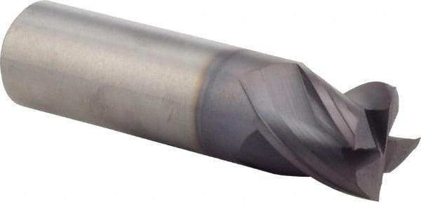M.A. Ford - 3/4", 3/4" LOC, 3/4" Shank Diam, 3" OAL, 4 Flute, Solid Carbide Square End Mill - Single End, ALtima Finish, 35/38° Helix, Centercutting, Right Hand Cut, Right Hand Flute, Series 177 - Exact Tool & Supply