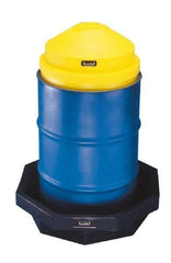 Made in USA - Oil Drum Funnel Cover - Polyethelyne - Exact Tool & Supply