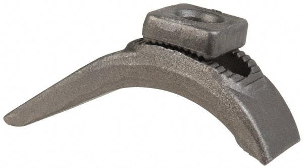 Gibraltar - 5/8" Stud, Carbon Steel, Plain Strap Clamp - 5-1/16" OAL x 1-5/8" Wide x 2-1/4" High, Plain Nose - Exact Tool & Supply