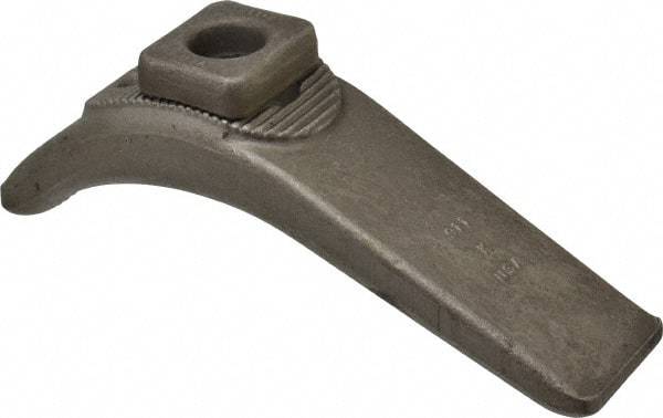 Gibraltar - 3/4" Stud, Carbon Steel, Plain Strap Clamp - 8" OAL x 2-1/8" Wide x 4" High, Plain Nose - Exact Tool & Supply