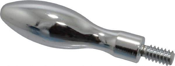 Gibraltar - 10-24 Threaded Stem, Fixed Handwheel & Machine Handle - Carbon Steel Bulb Shape Handle, 3/8" Long Carbon Steel Stem, 1-11/16" Handle Length, 2-1/16" OAL - Exact Tool & Supply