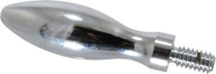 Gibraltar - 1/4-20 Threaded Stem, Fixed Handwheel & Machine Handle - Carbon Steel Bulb Shape Handle, 1/2" Long Carbon Steel Stem, 2" Handle Length, 2-1/2" OAL - Exact Tool & Supply