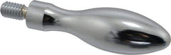 Gibraltar - 5/16-18 Threaded Stem, Fixed Handwheel & Machine Handle - Carbon Steel Bulb Shape Handle, 9/16" Long Carbon Steel Stem, 2-5/8" Handle Length, 3-3/16" OAL - Exact Tool & Supply