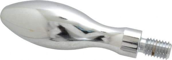 Gibraltar - 1/2-13 Threaded Stem, Fixed Handwheel & Machine Handle - Carbon Steel Bulb Shape Handle, 13/16" Long Carbon Steel Stem, 3-3/4" Handle Length, 4-9/16" OAL - Exact Tool & Supply