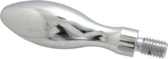 Gibraltar - 1/2-13 Threaded Stem, Fixed Handwheel & Machine Handle - Carbon Steel Bulb Shape Handle, 13/16" Long Carbon Steel Stem, 3-3/4" Handle Length, 4-9/16" OAL - Exact Tool & Supply