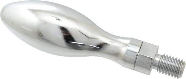 Gibraltar - 1/2-13 Threaded Stem, Revolving Handwheel & Machine Handle - Carbon Steel Bulb Shape Handle, 13/16" Long Carbon Steel Stem, 4" Handle Length, 4-13/16" OAL - Exact Tool & Supply