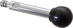 Gibraltar - 1/4-20 Stem, 3/4" Knob Diam, 0.31" Shaft Diam, Gear Lever Arm with Ball Knob - 3/8" Thread Length, 2.3" Handle Length, Steel Shaft, Phenolic Knob - Exact Tool & Supply