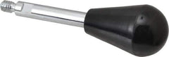 Gibraltar - 1/4-20 Stem, 1" Knob Diam, 0.31" Shaft Diam, Gear Lever Arm with Oval Knob - 3/8" Thread Length, 3.2" Handle Length, Steel Shaft, Phenolic Knob - Exact Tool & Supply