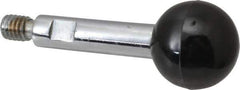 Gibraltar - 5/16-18 Stem, 1" Knob Diam, 0.39" Shaft Diam, Gear Lever Arm with Ball Knob - 7/16" Thread Length, 2.4" Handle Length, Steel Shaft, Phenolic Knob - Exact Tool & Supply
